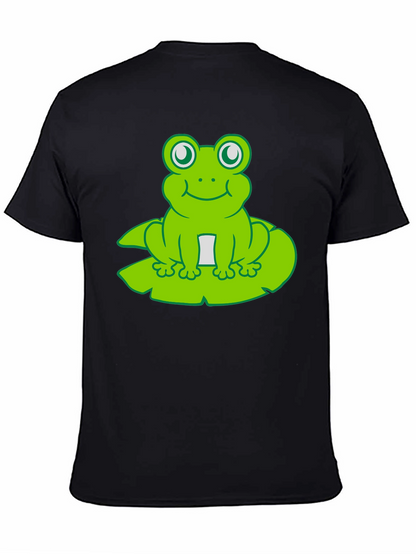 Frog On Lily Pad T-Shirt - Cute Cartoon Tee