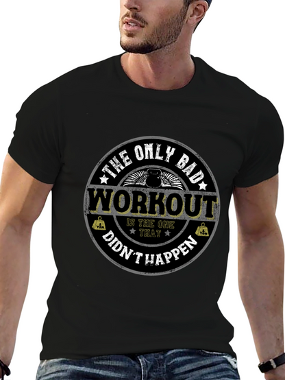 Workout Motivation T-Shirt Gym Fitness Apparel