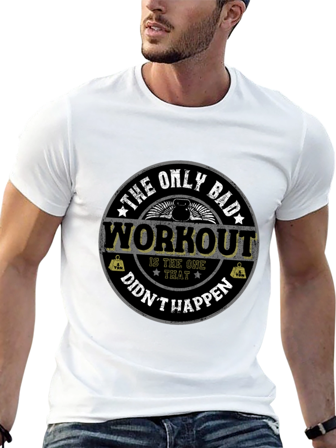 Workout Motivation T-Shirt Gym Fitness Apparel