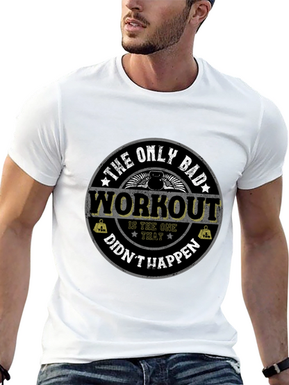 Workout Motivation T-Shirt Gym Fitness Apparel
