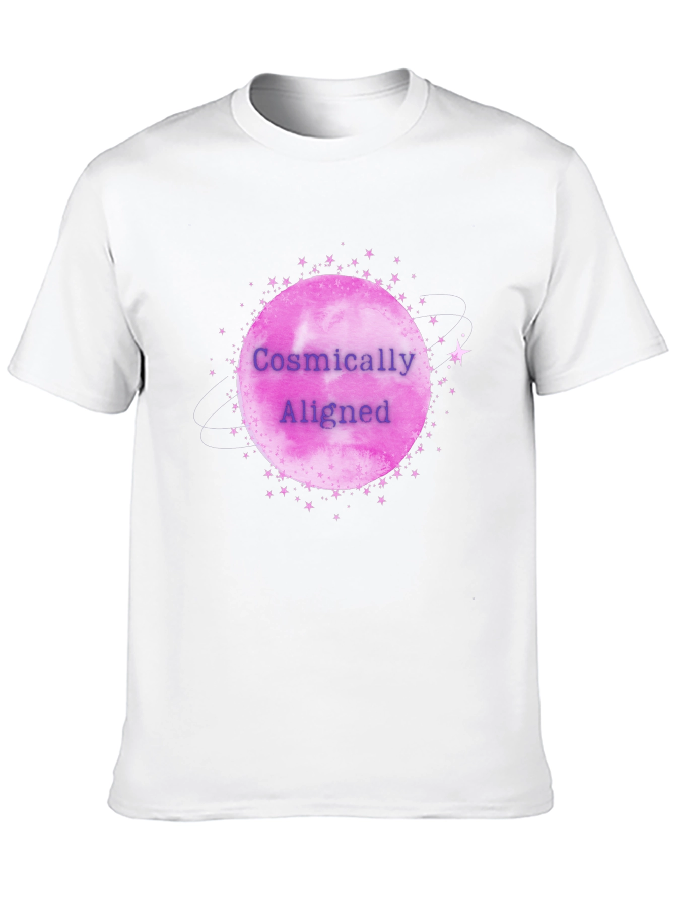 Cosmically Aligned Graphic Tee - Black
