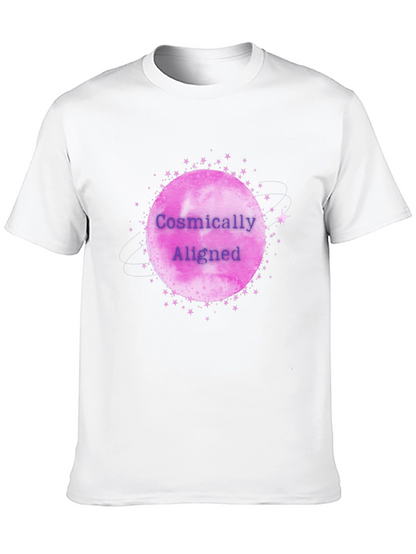 Cosmically Aligned Graphic Tee - Black