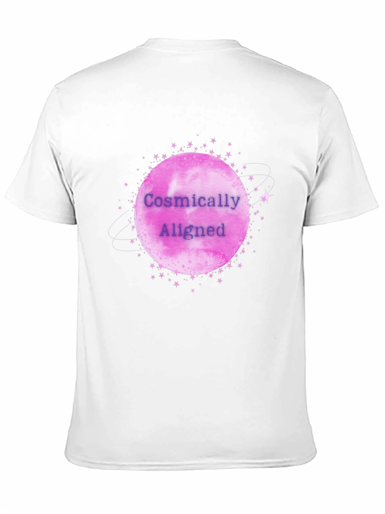 Cosmically Aligned Graphic Tee - Black