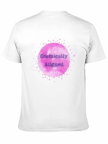 Cosmically Aligned Graphic Tee - Black