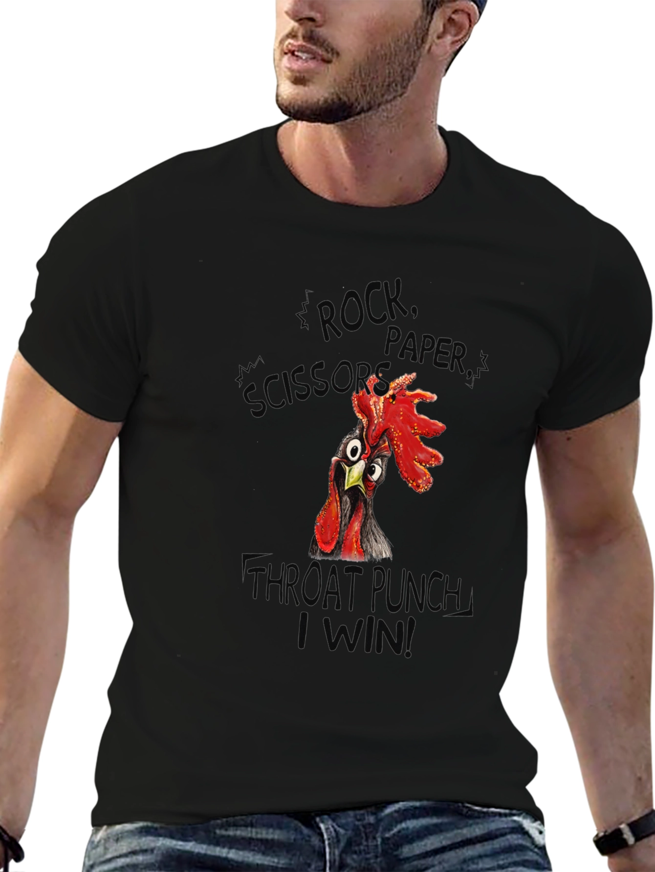 Funny Chicken Throat Punch T-Shirt