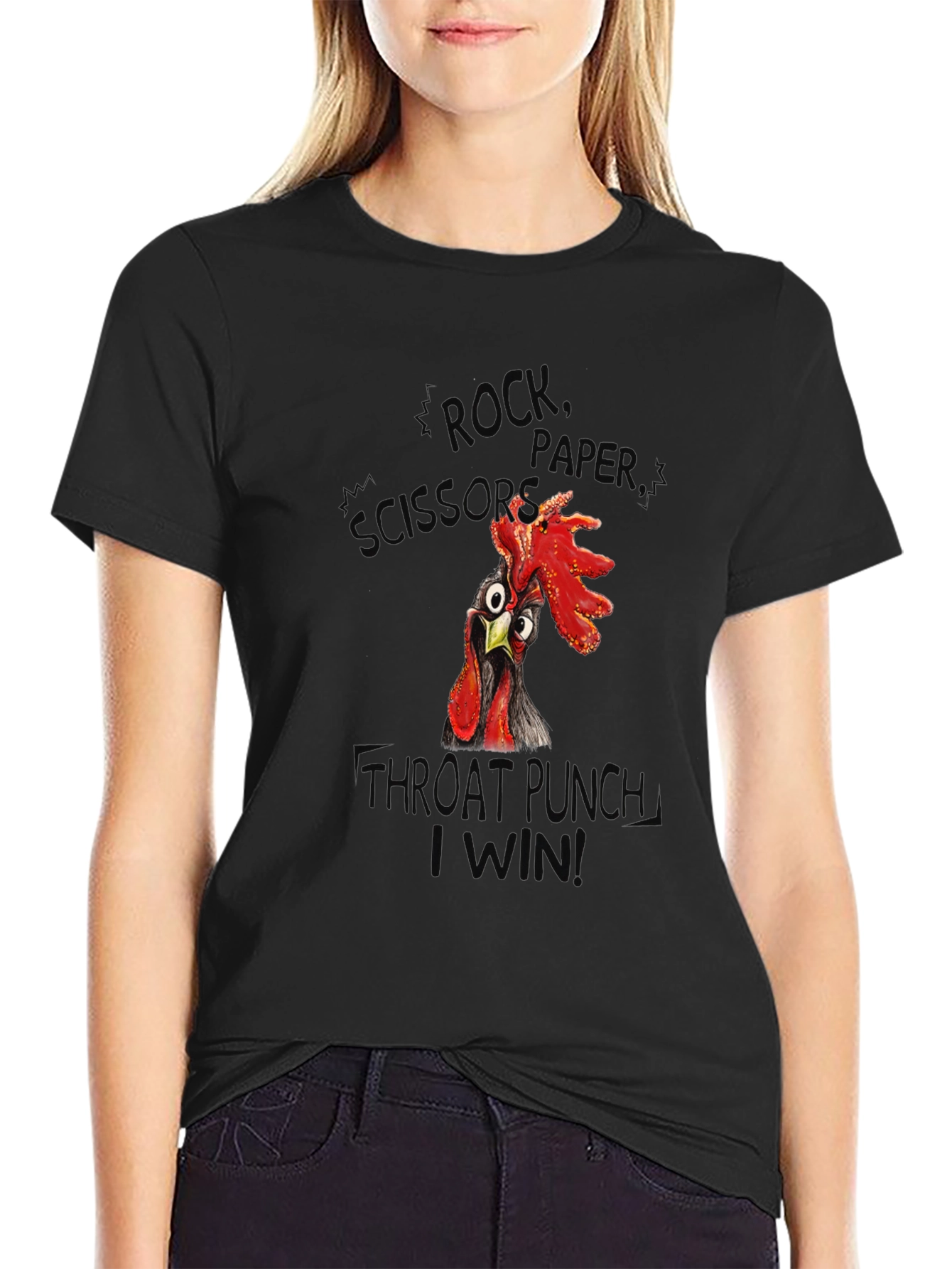Funny Chicken Throat Punch T-Shirt
