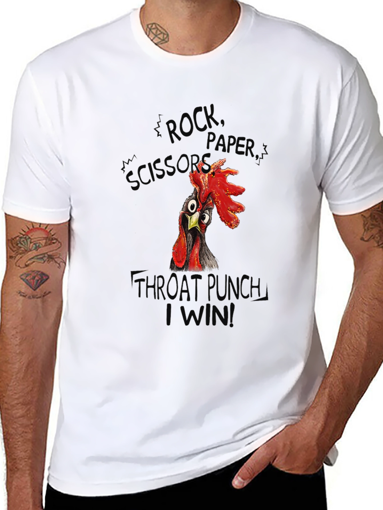 Funny Chicken Throat Punch T-Shirt