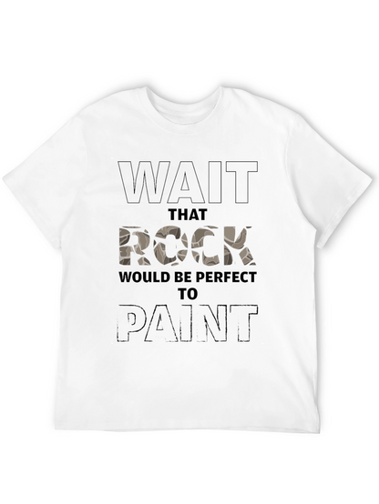 Rock Painting T-Shirt - Novelty Graphic Tee