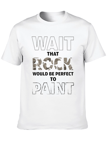 Rock Painting T-Shirt - Novelty Graphic Tee