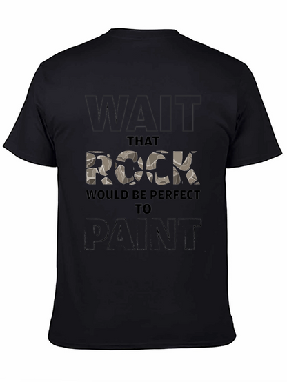 Rock Painting T-Shirt - Novelty Graphic Tee