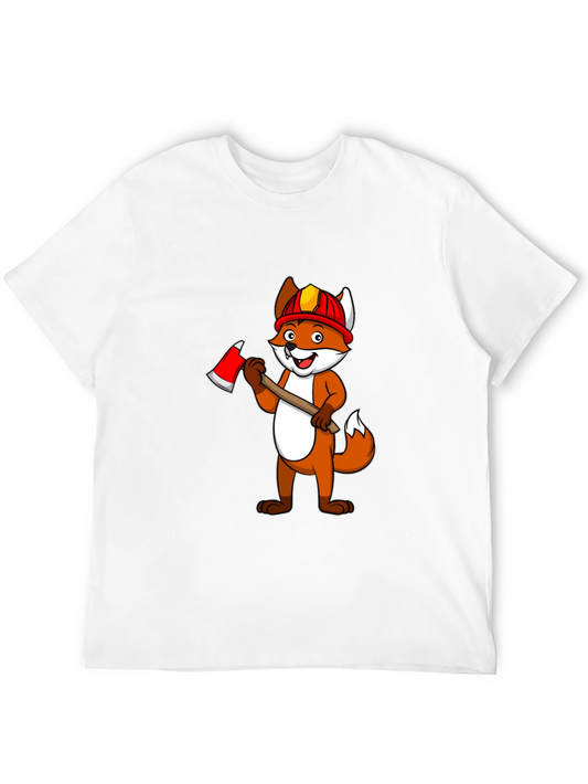 Fox Firefighter Graphic T-Shirt