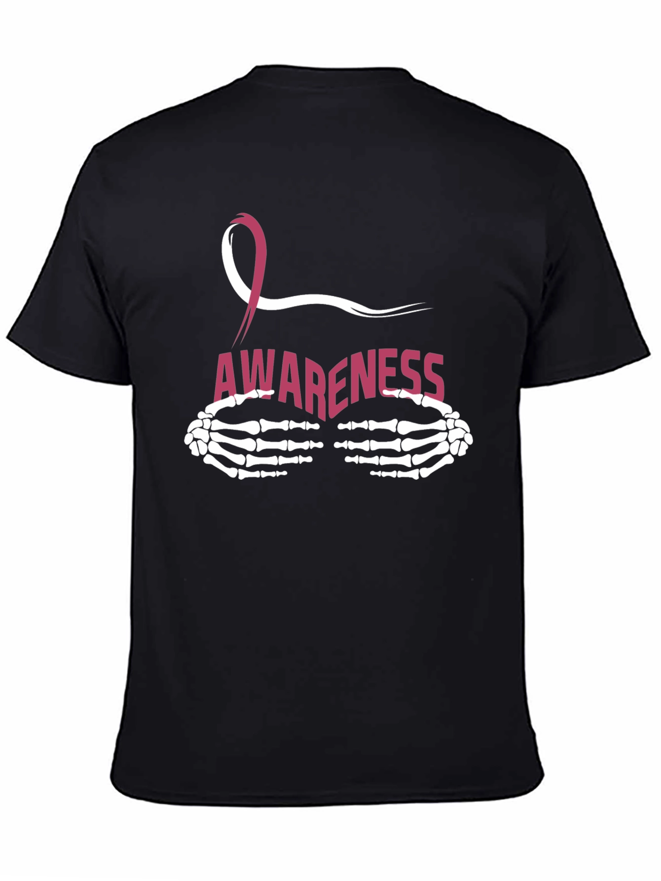 Breast Cancer Awareness Skeleton Hands T-Shirt