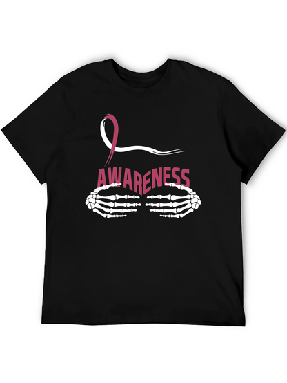 Breast Cancer Awareness Skeleton Hands T-Shirt