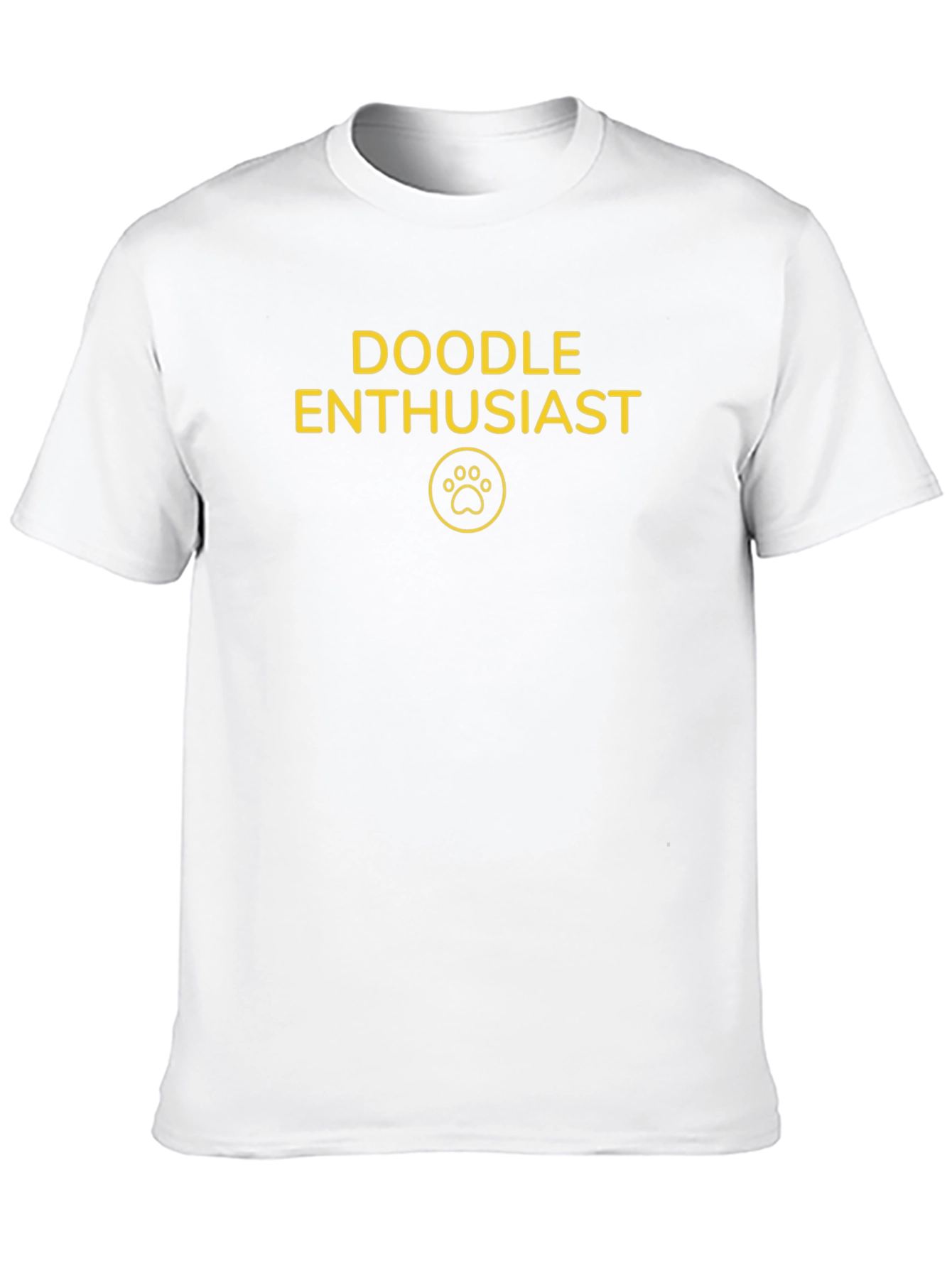 Doodle Enthusiast T-Shirt - Dog Paw Print Tee