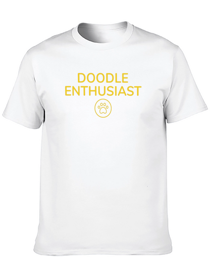 Doodle Enthusiast T-Shirt - Dog Paw Print Tee