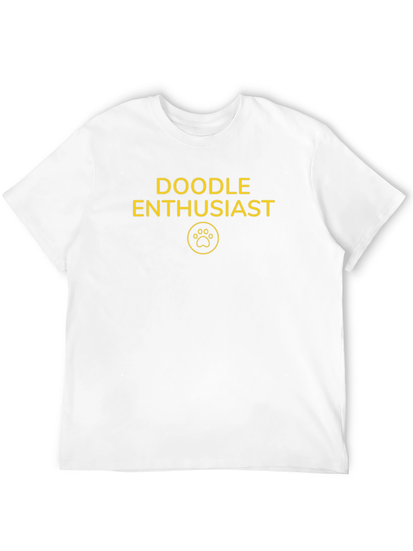 Doodle Enthusiast T-Shirt - Dog Paw Print Tee