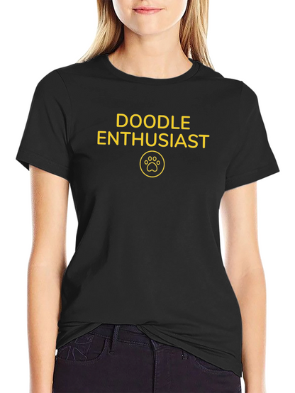 Doodle Enthusiast T-Shirt - Dog Paw Print Tee