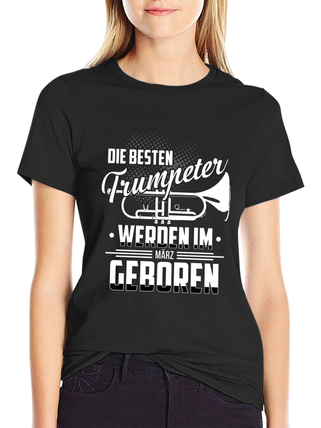 Funny Trumpeter March Birthday T-Shirt