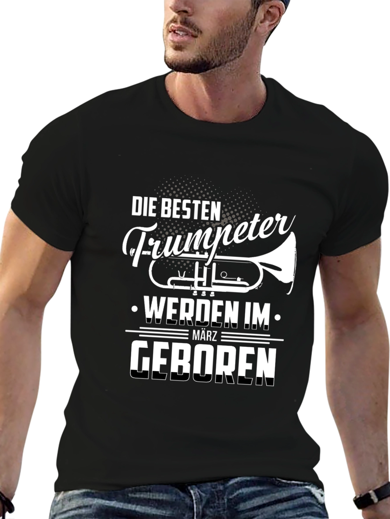 Funny Trumpeter March Birthday T-Shirt