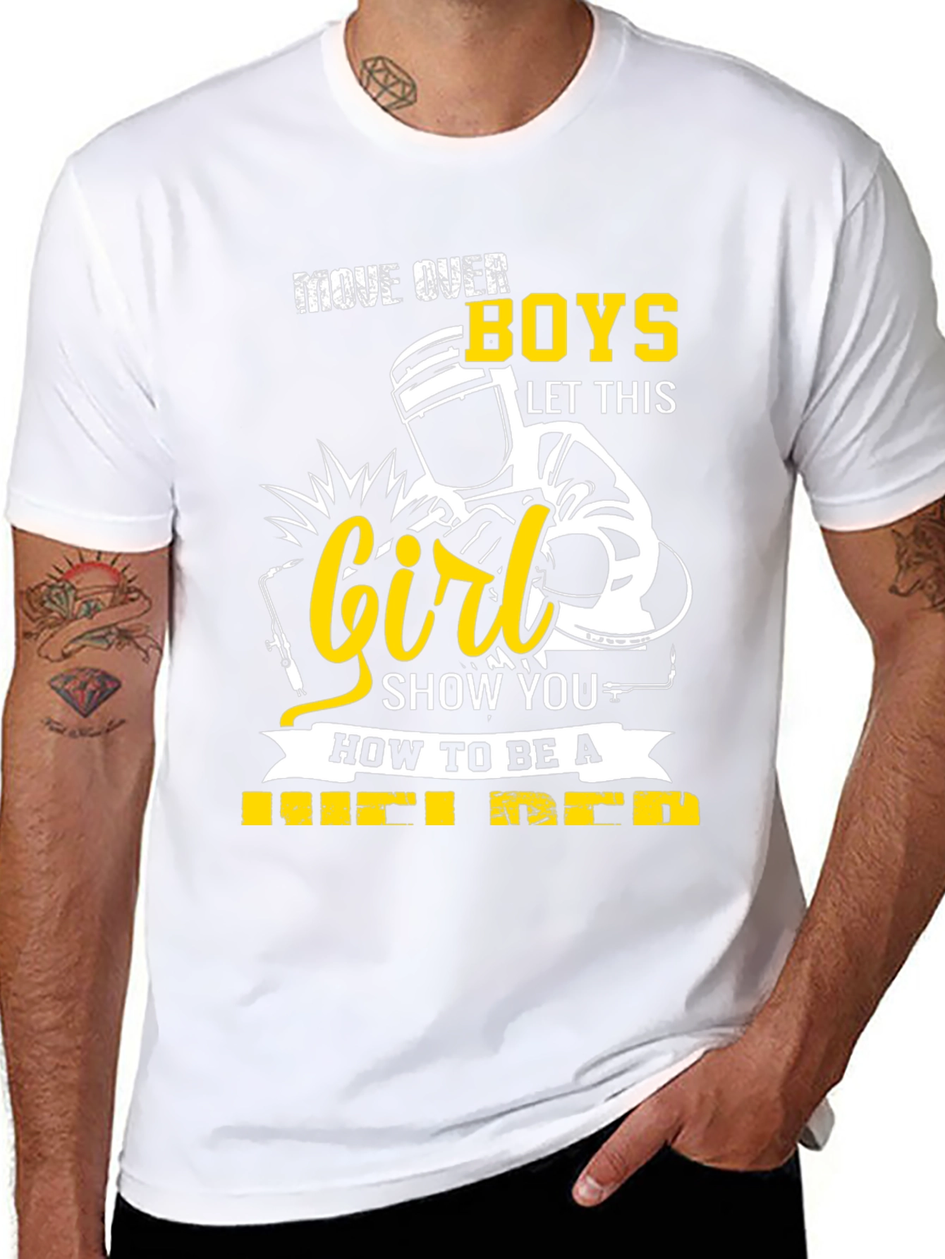 Move Over Boys Welder T-Shirt