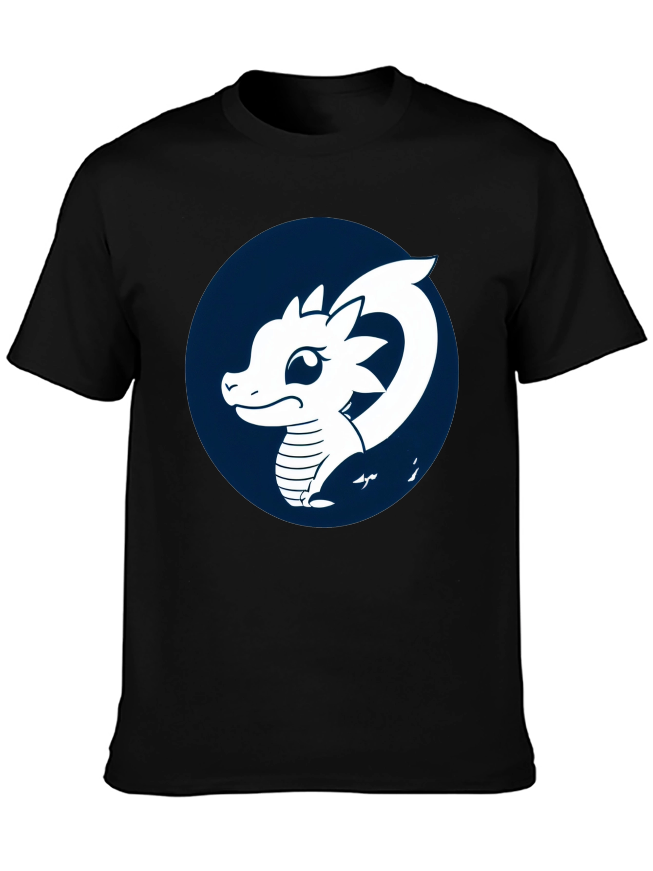 Dragon Graphic T-Shirt - Black Cotton Tee
