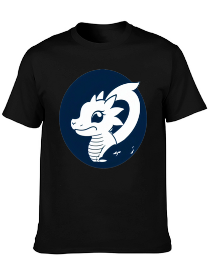 Dragon Graphic T-Shirt - Black Cotton Tee