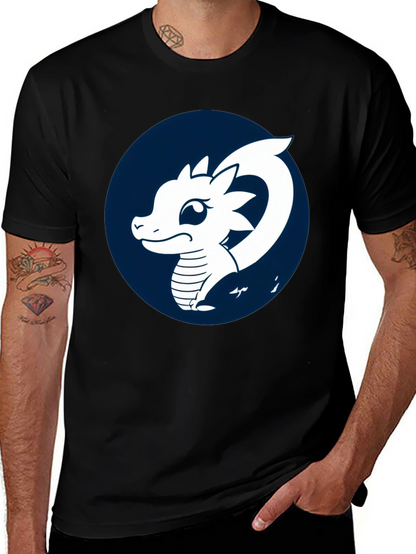 Dragon Graphic T-Shirt - Black Cotton Tee