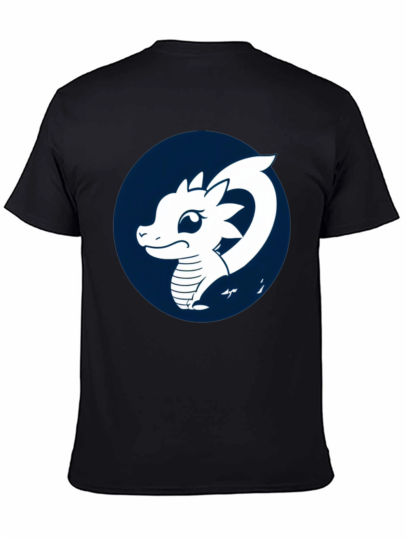 Dragon Graphic T-Shirt - Black Cotton Tee