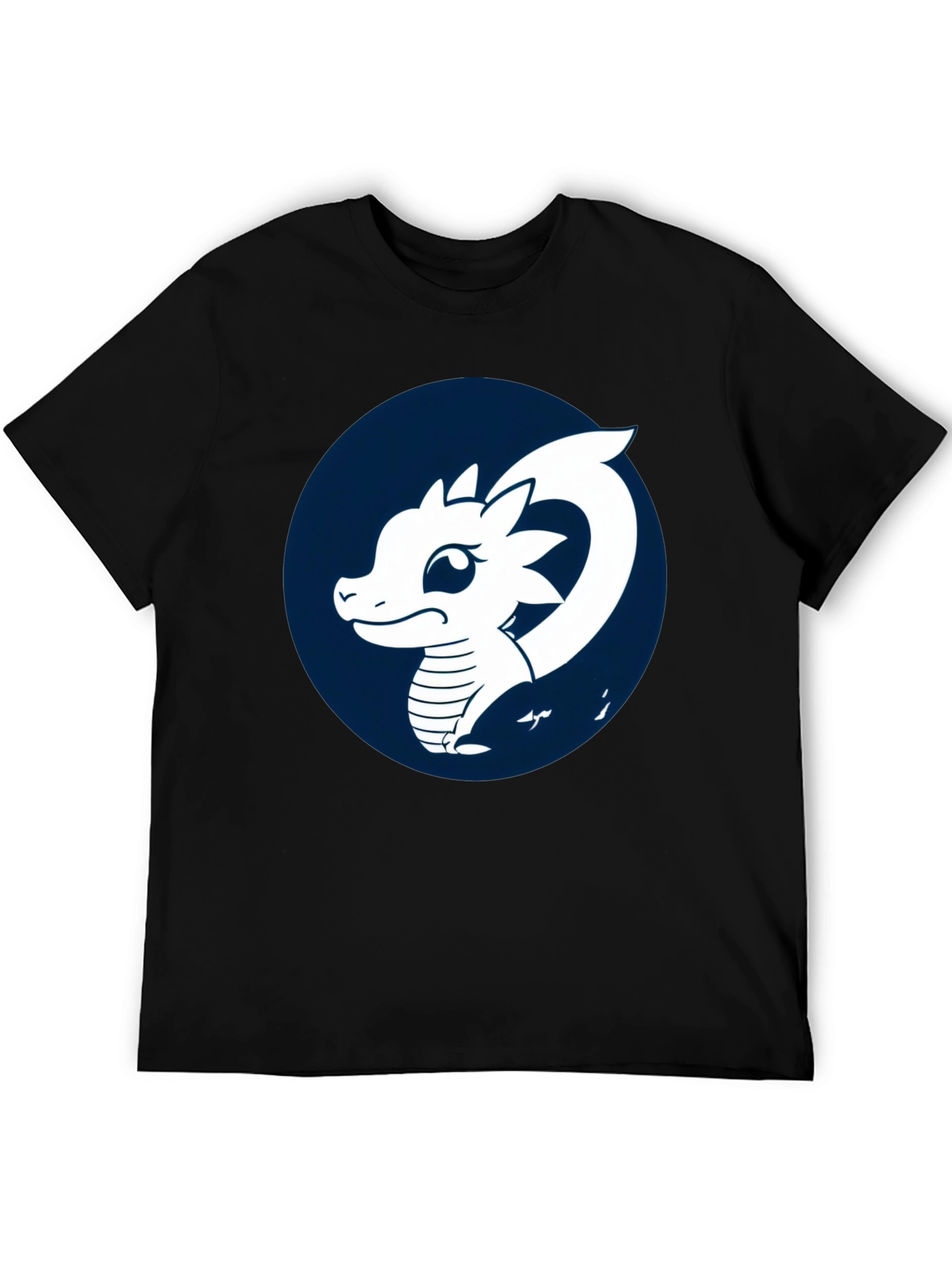 Dragon Graphic T-Shirt - Black Cotton Tee