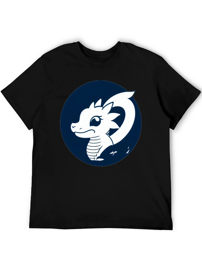 Dragon Graphic T-Shirt - Black Cotton Tee