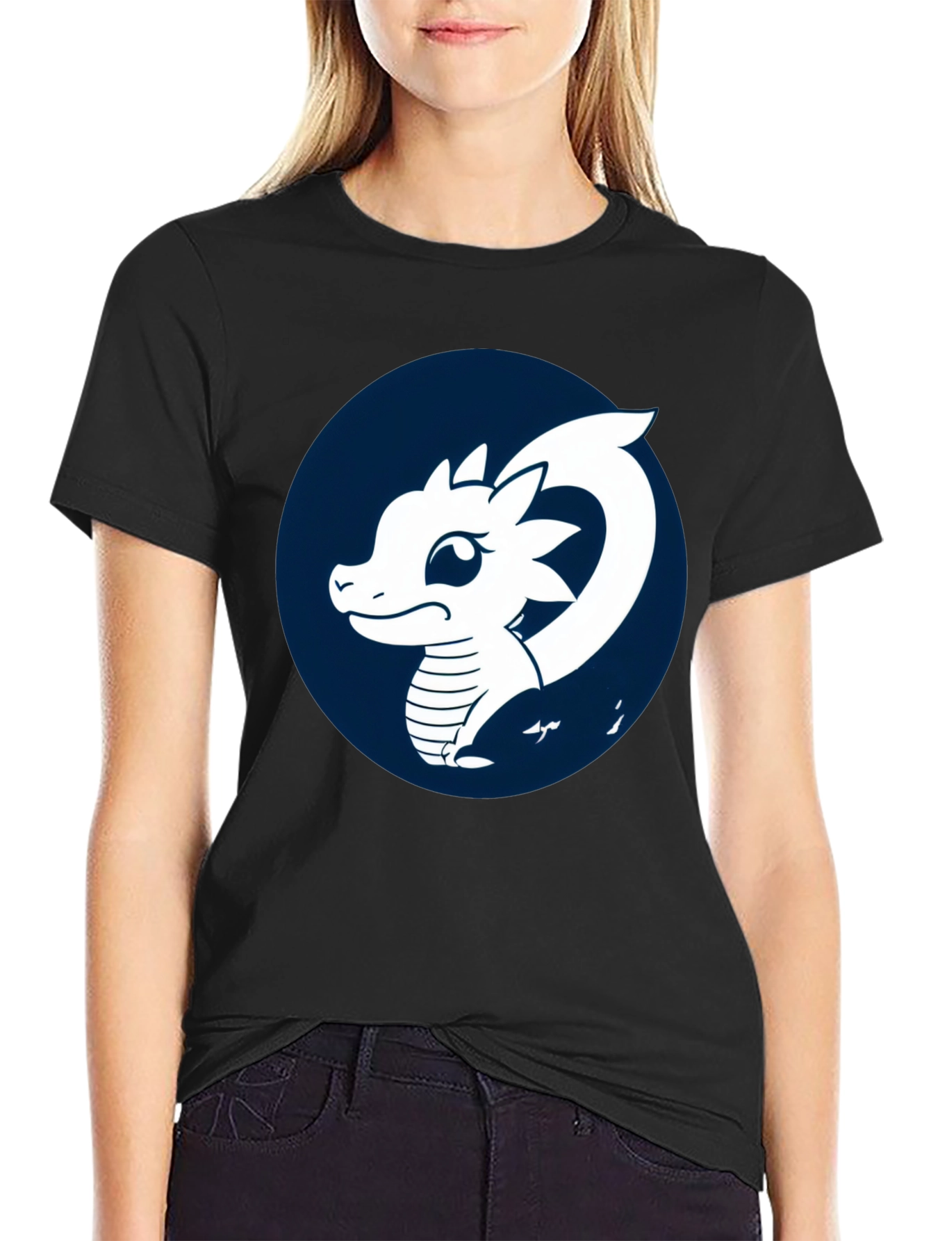 Dragon Graphic T-Shirt - Black Cotton Tee