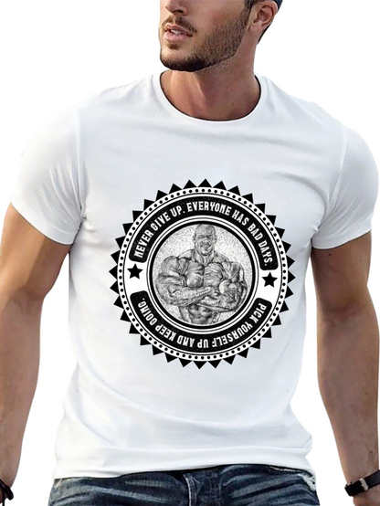 Motivational Bodybuilder Graphic T-Shirt