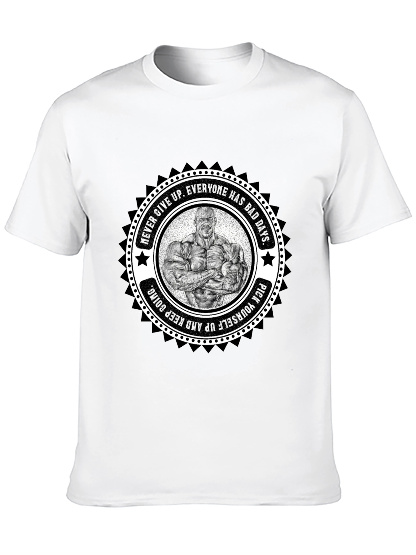 Motivational Bodybuilder Graphic T-Shirt