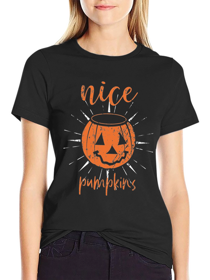 Nice Pumpkins Halloween T-Shirt - Black