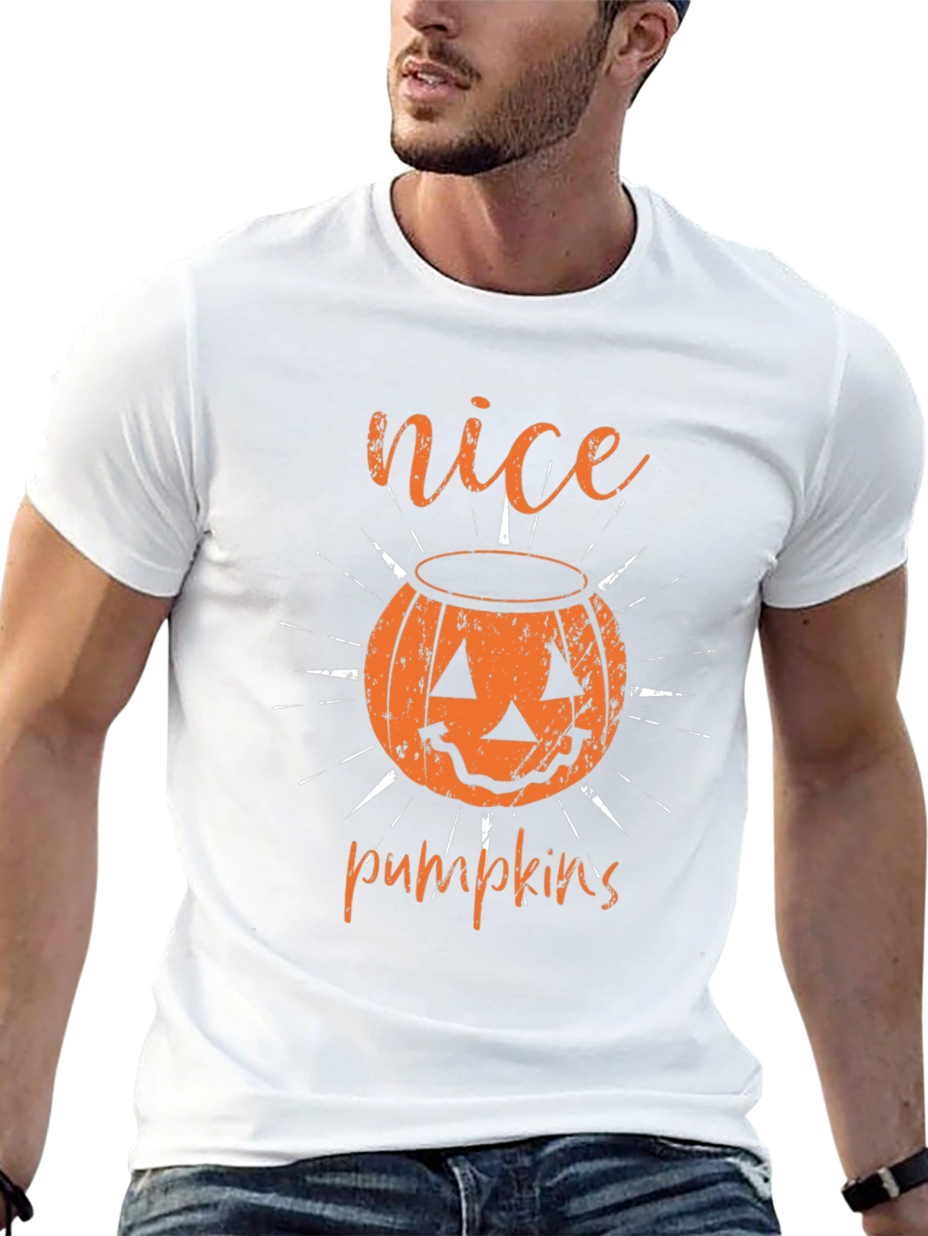 Nice Pumpkins Halloween T-Shirt - Black