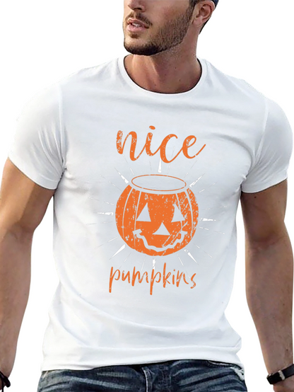 Nice Pumpkins Halloween T-Shirt - Black