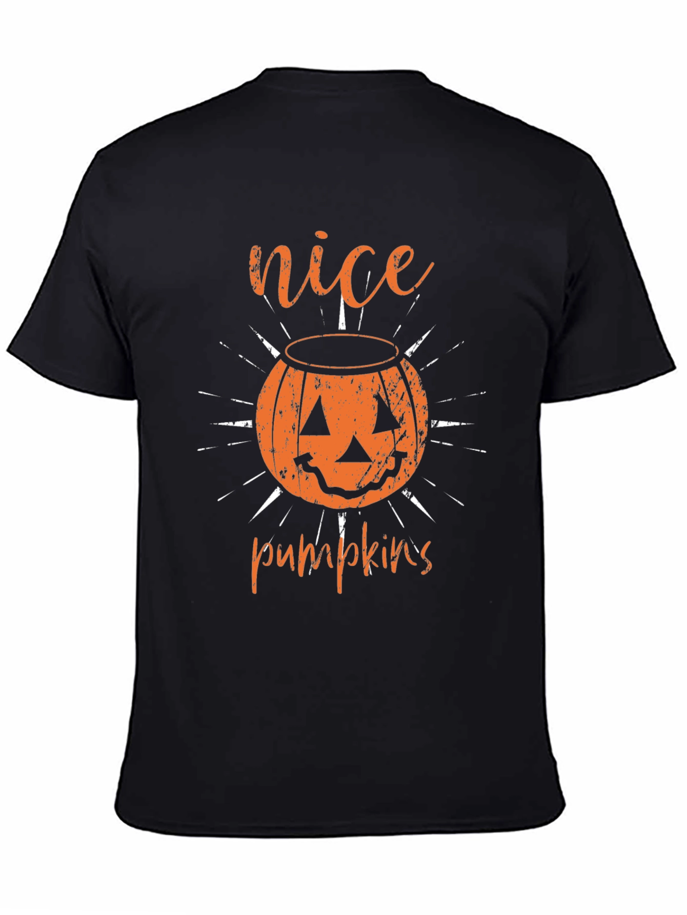 Nice Pumpkins Halloween T-Shirt - Black