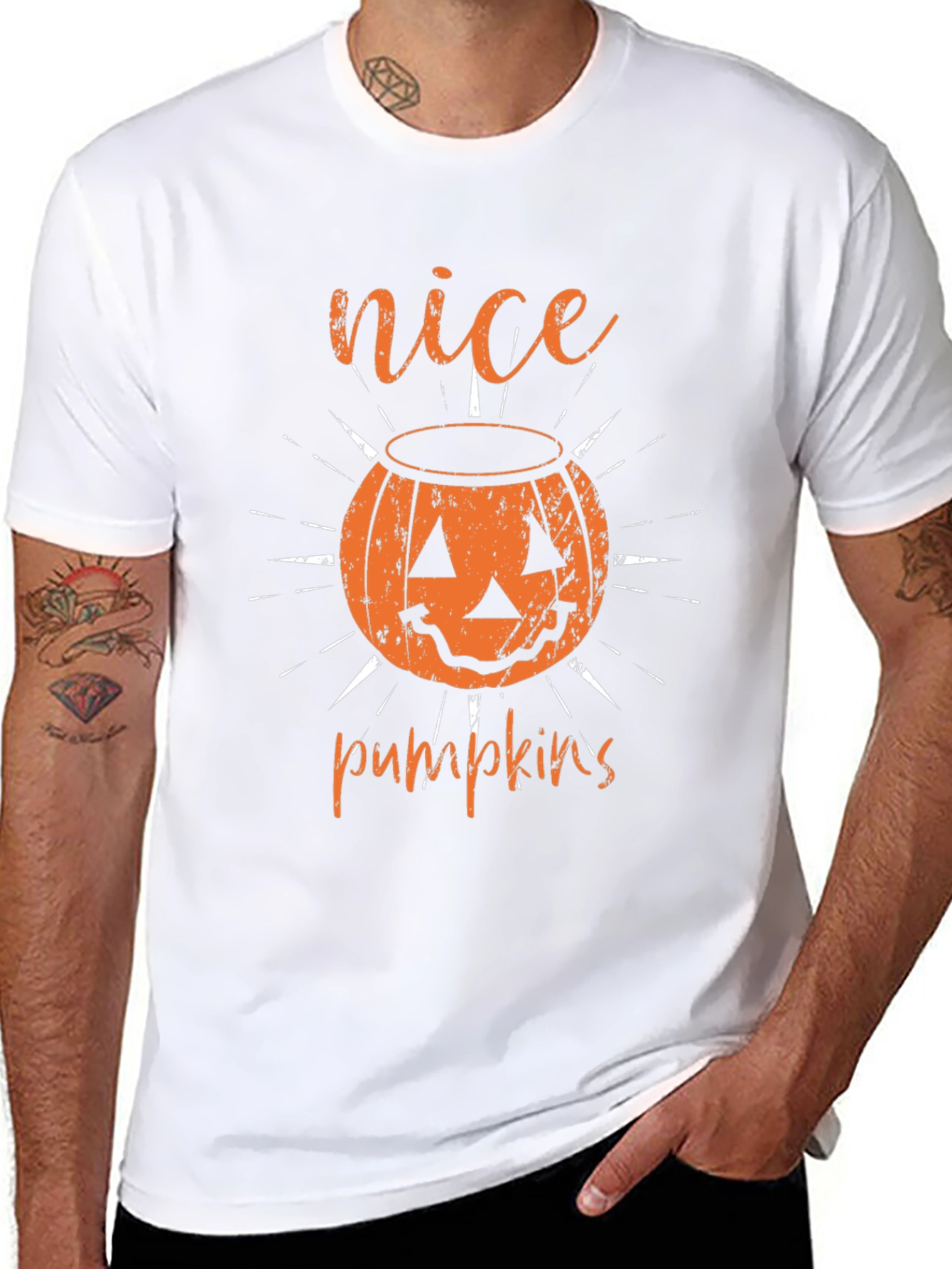 Nice Pumpkins Halloween T-Shirt - Black