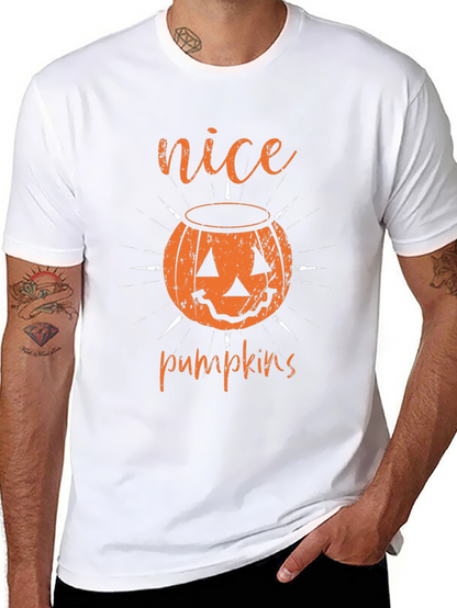 Nice Pumpkins Halloween T-Shirt - Black