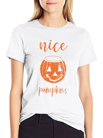 Nice Pumpkins Halloween T-Shirt - Black