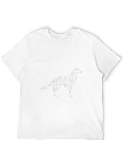 Dog Lover T-Shirt - Word Art Design