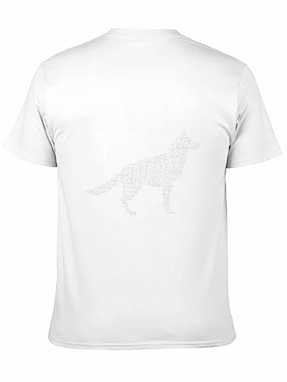 Dog Lover T-Shirt - Word Art Design