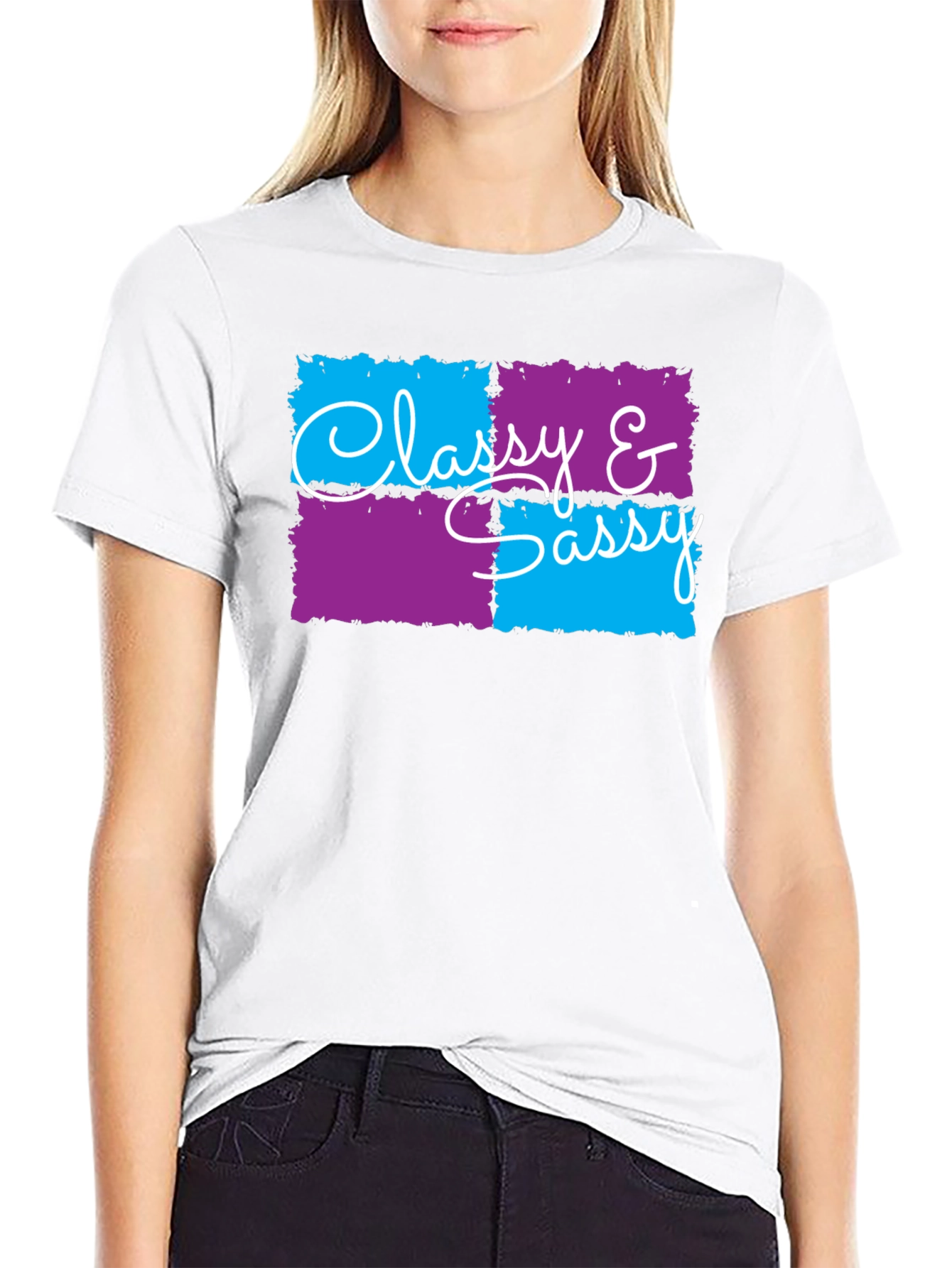 Classy & Sassy Graphic T-Shirt - Trendy Design