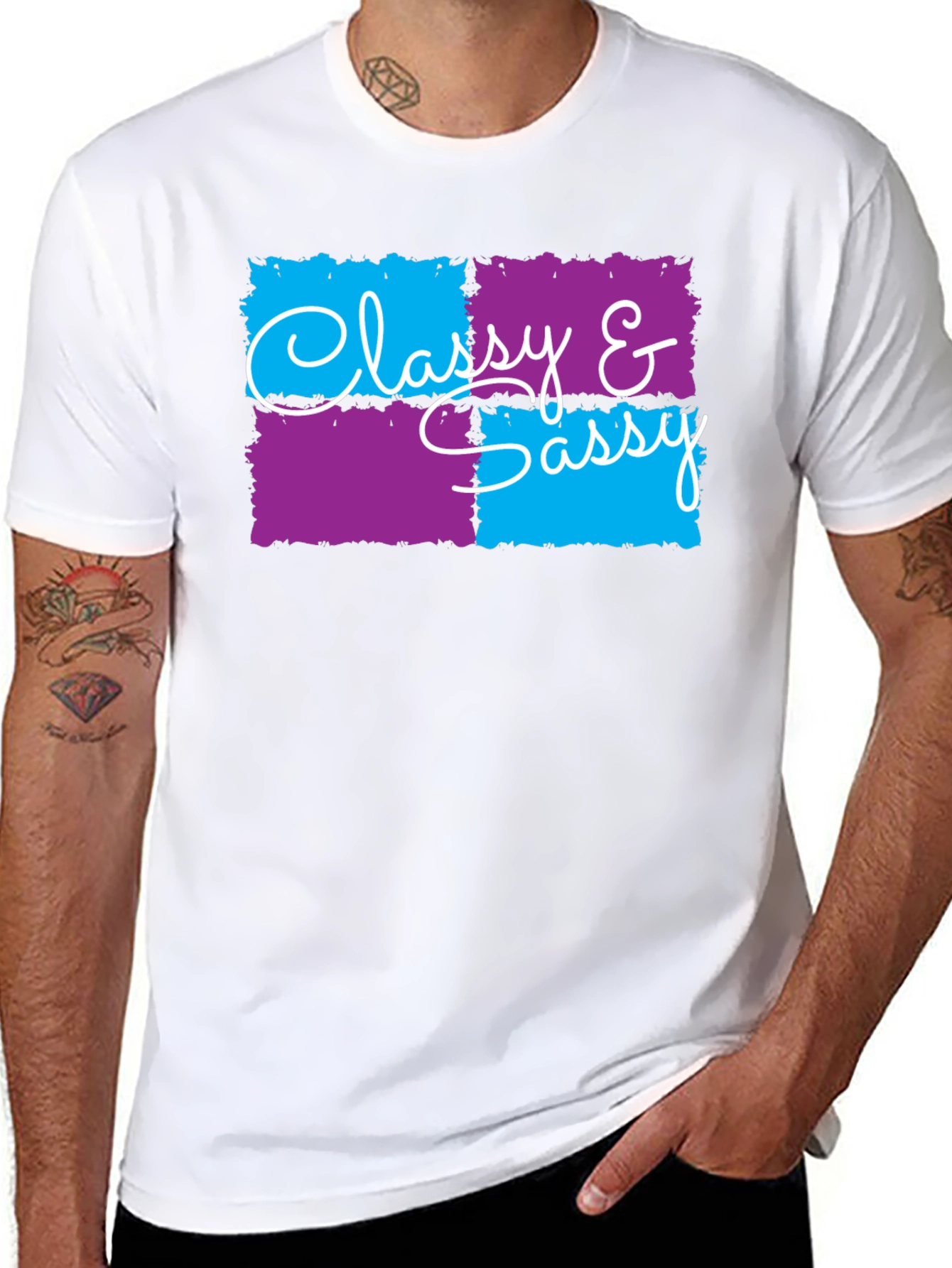 Classy & Sassy Graphic T-Shirt - Trendy Design