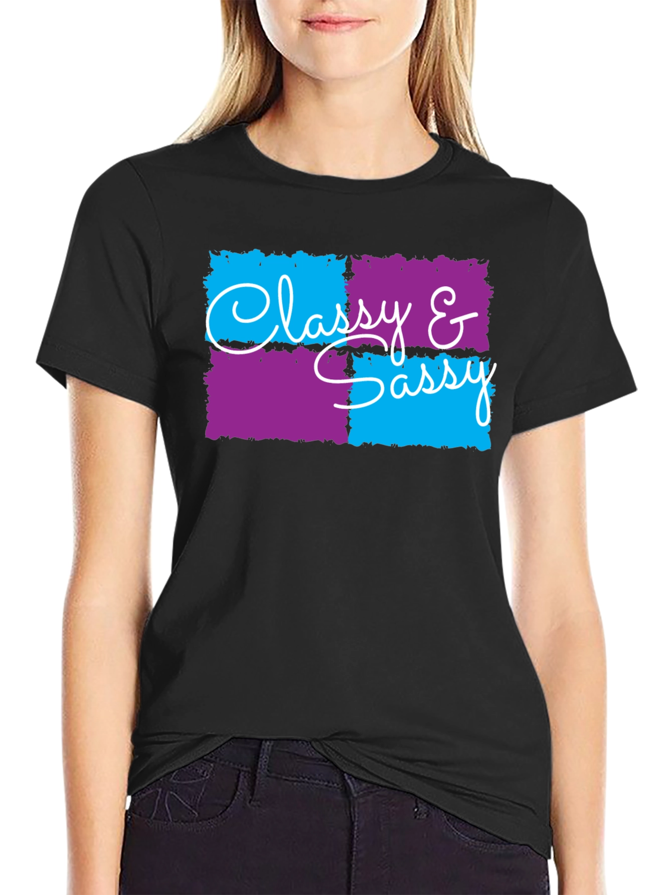 Classy & Sassy Graphic T-Shirt - Trendy Design