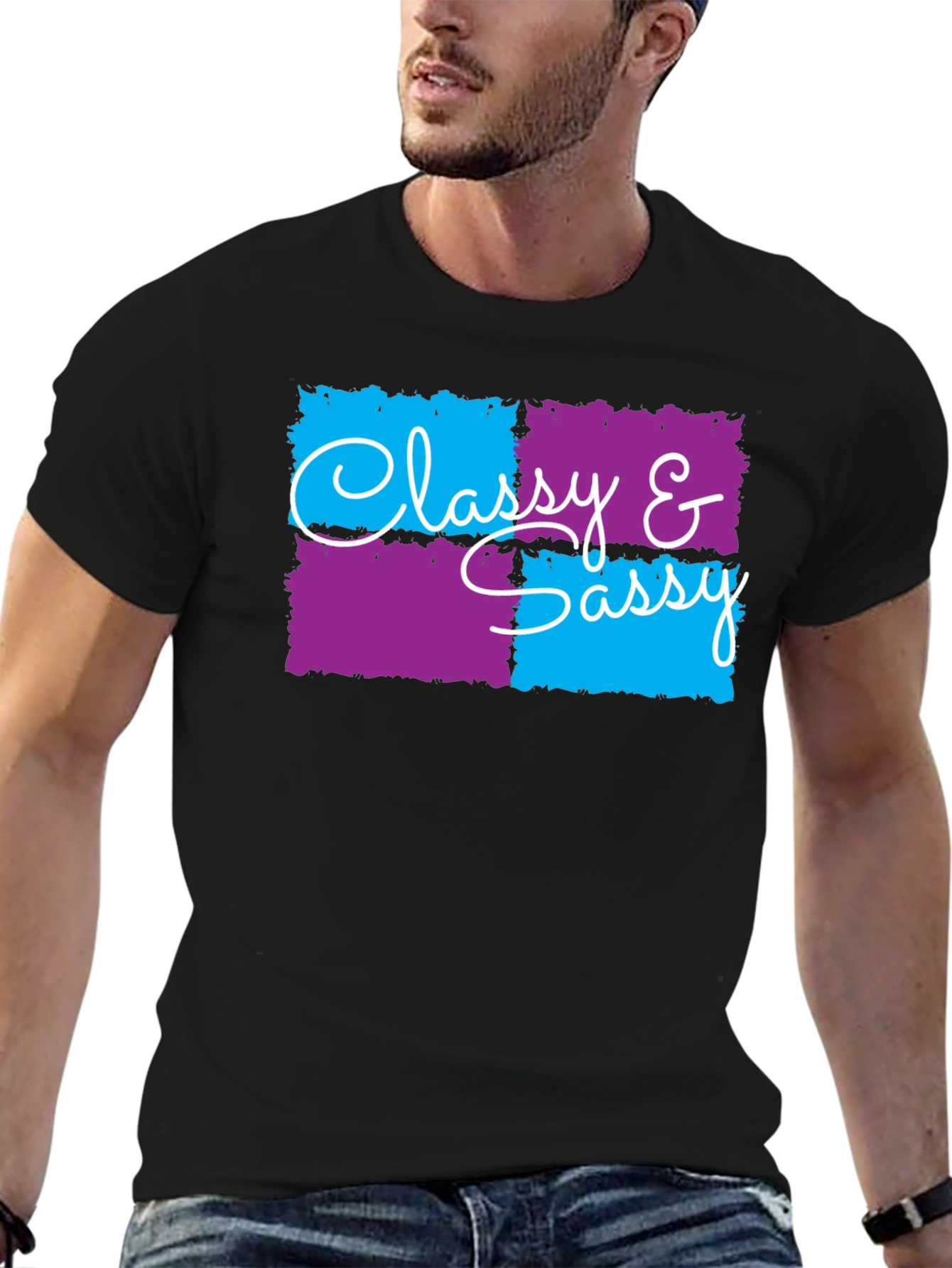 Classy & Sassy Graphic T-Shirt - Trendy Design