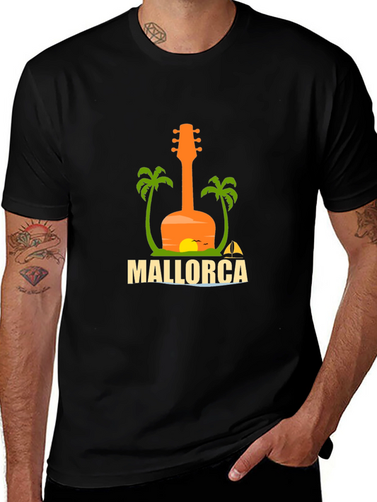 Mallorca Guitar Graphic T-Shirt