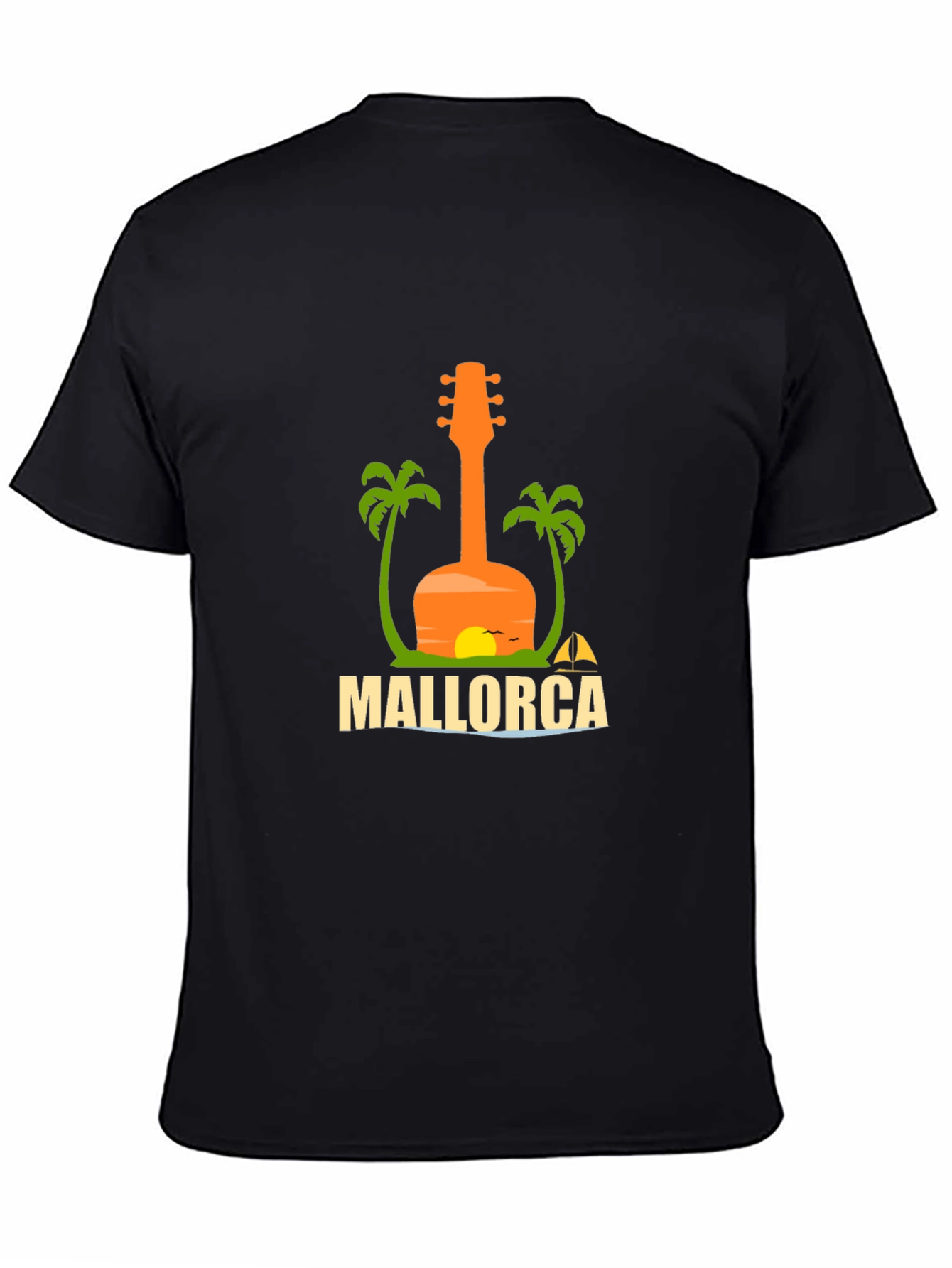 Mallorca Guitar Graphic T-Shirt