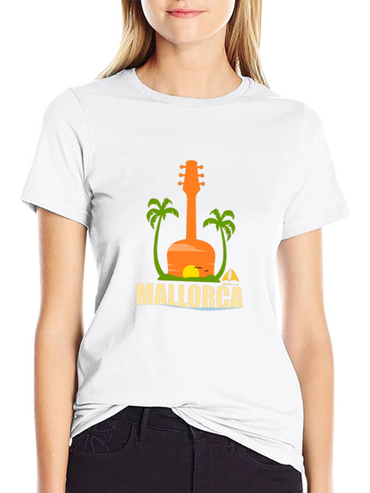 Mallorca Guitar Graphic T-Shirt
