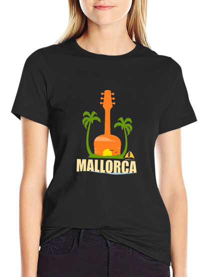 Mallorca Guitar Graphic T-Shirt